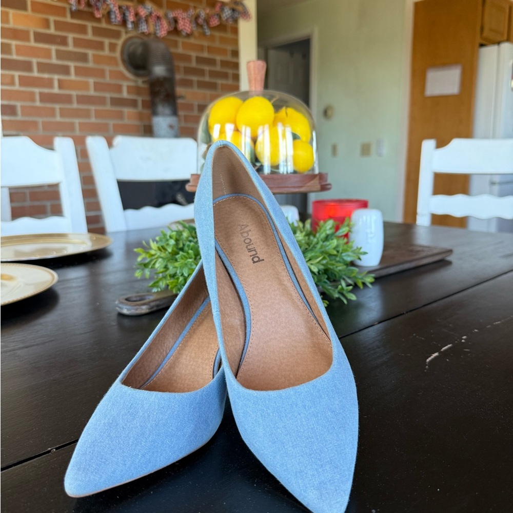 Blue Pointed Toe women’s heels